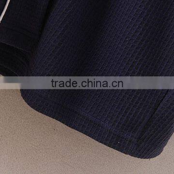 New 2016 Men Waffle Cotton Bathrobes Men Bathroom Spa Robe Male Plus Size Pajamas Traditional Yukata Sleepwear photo-5