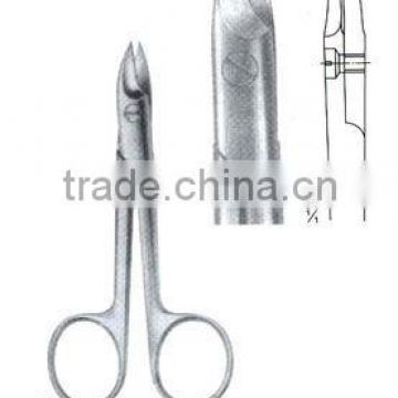 BEEBE Wire and Plate Scissors 110 mm, curved