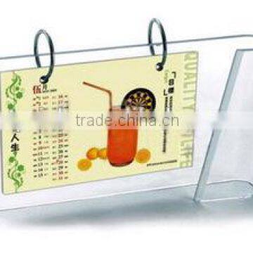 Slide personlized funny customized Acrylic desktop calendar stand with Experienced Factory Made