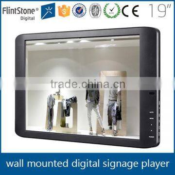 FlintStone 19 inch pos promotion vehicle show displays tool thin frame lcd display monitor