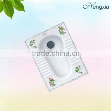 109-4 ceramic bathroom colorful squat pan wc for sale