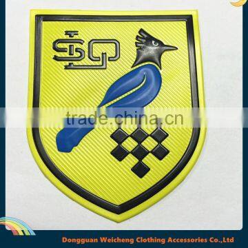 Customized 3d logo soft pvc silicone bird patch