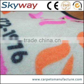 Polyester printed carpet customized welcome