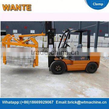 WANTE MACHINERY 3t Diesel Forklift Truck With Block Clamp From China Supplier