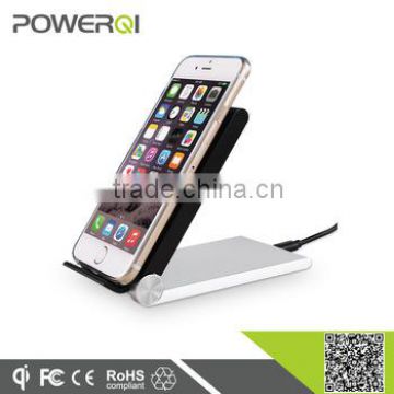 Powerqi factory supply hot selling 3 coil Qi-enabled foldable wireless charging magnetic dock for iPhone 6s universal (T-310)