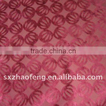 rayon burnout velvet fabric for upholstery