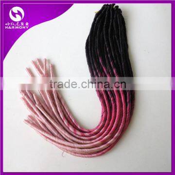 HARMONY NEW ARRIVE 20" 95g Synthetic Soft Dreadlocks Braids in Ombre Color Pre Crochect Ombre Faux Locs Braid Hair Extensions photo-4