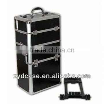 Black Professional Rolling Makeup Case Premium Collection, Slim Design ZYD-LG42