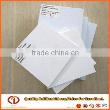 PVC foam board 3mm 0.38 density printable clear pvc sheet