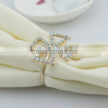 Table Decoration & Accessories Type Rhinestones Flower Shape Wedding Napkin Ring photo-4