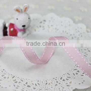 100% Polyester Decoration Woven Dot Ribbon Custom Printed Ribbon photo-3