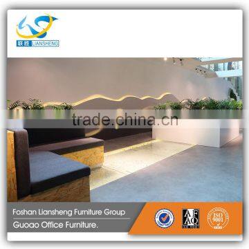 Cheap Stylish Fabric Cover Wood l Shape Corner Sofa GAS12A