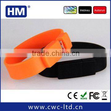 hot sell special gift bracelets pvc usb 2.0 1gb/2gb/4gb/8gb/16gb/32gb/64gb