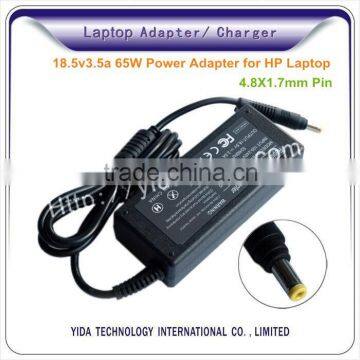 18.5v3.5a 65W Laptop AC Adapter for HP Laptop 4.8*1.7 mm pin