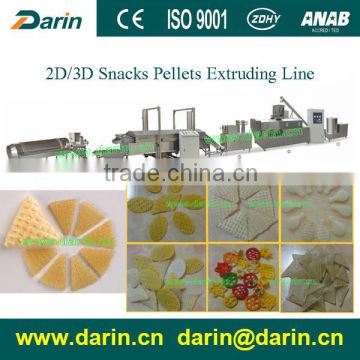 Extruded Fried Snack Food 3D Flour Bugles Chips Making Machine