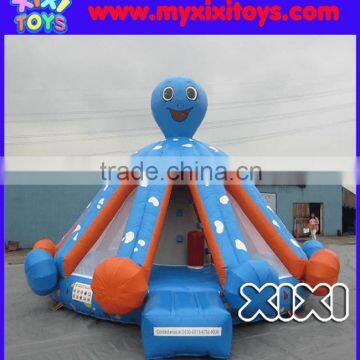 XIXI TOYS Kids Inflatable Octopus Bouncer Climbing Wall Combo For Sale