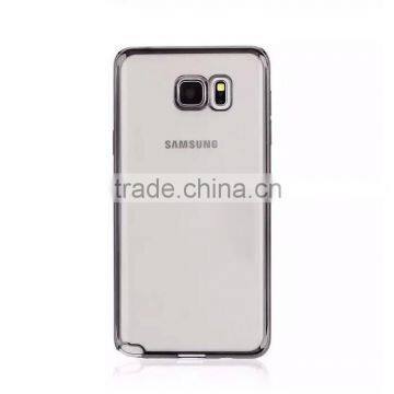 Wholesale Luxury Ultra Thin Transparent Soft Chrome Electroplating TPU Case for Samsung Galaxy Note 5 photo-2