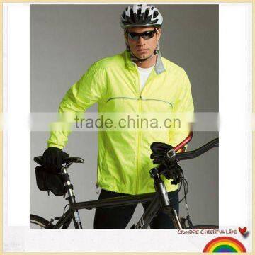 Racer packable bike reflective jacket