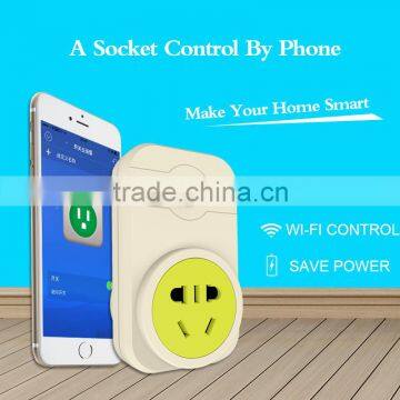 Hot WIFI Cellphone Wireless Control Switch Power Socket Smart Plug for Home Automation