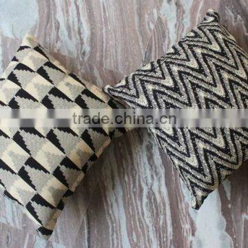 Wholesale Hand Block Printed Cotton Maroon Cushion Cover Manufactures From India