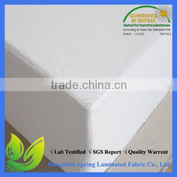 Terry Cotton pu coated hypoallergenic fitted Mattress Cover