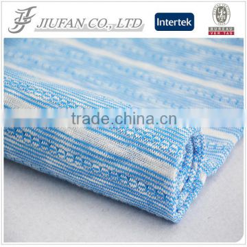 sweater yarn for blue and white stripe fabric and cut and sew services