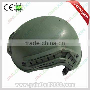 Plastic Army Military Combat Helmet with Side Rail & NVG Mount FG