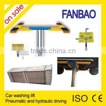 pneumatic and hydraulic single post inground lift