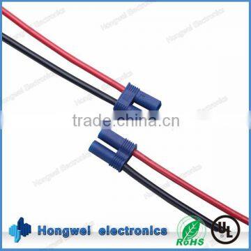 Aeromodelling wire harness EC5 male blue plug battery cable harness