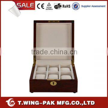 Valet Watch Box Twany Exterior With Gold Lock Supplier for Watch Box photo-5