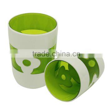 Plastic Material Green Bathroom Accessory Gargle Cup