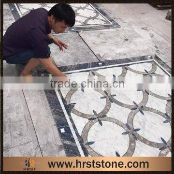 Medallion handmade marble floor border