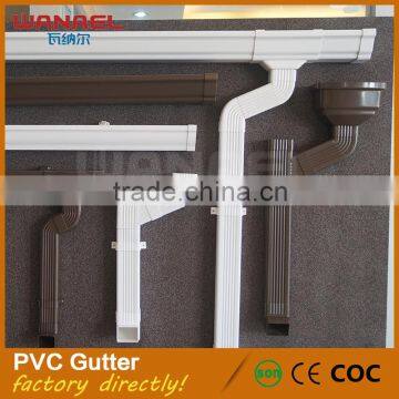 Five Inches Style PVC Rain Roof Gutter System