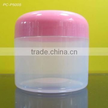 100ml Translucent Plastic cosmetic jar with dome lid