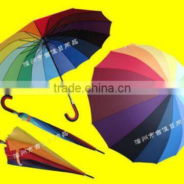 RU70-16K automatic promotional bright colored golf umbrella