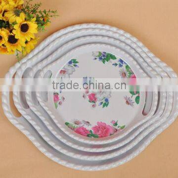 2015 fasional print melamine tray