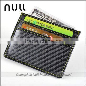 Latest design genuine leather carbon fiber business credit name card holder for gift                        
                                                Quality Choice