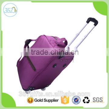 Factory Wholesale Waterproof Short Travel Trolley Bag with Two Wheels