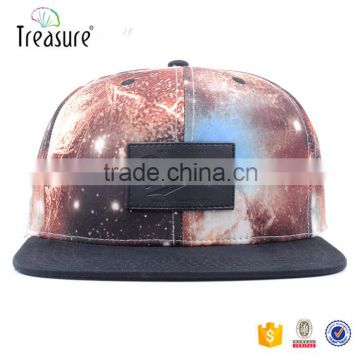 Full size galaxy snapback cap hat