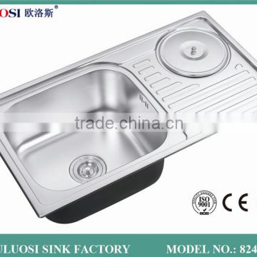 best grade welding corner kitchen sink 8245