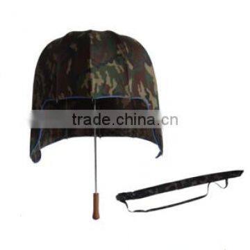 straight helmet umbrella military umbrella outdoor fishing Camouflage helmet umbrella