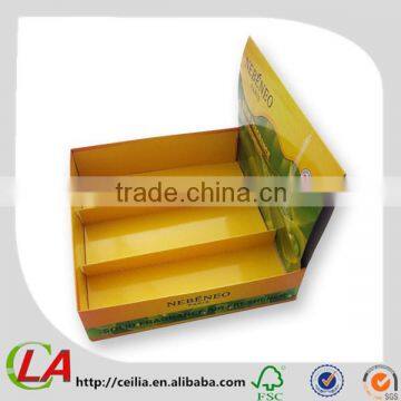 Double Wall Corrugated Desktop Display Box In Full Color Printing