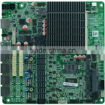 4 ethernet ports motherboard J1900 fanless J1900 2.5' HDD inboard with BYPASS supported/ High performance Router Motherboard
