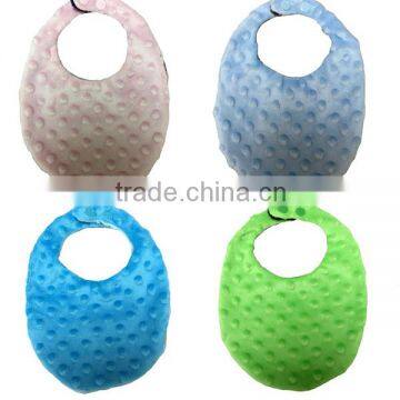 2016 Crazy Sales 4 Styles Customized Soft Lt Blue Minky Baby Boy Bib photo-3