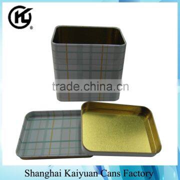 High Quality Tinplate Square Gift Tin Box(Coin Bank)