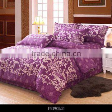 European floral pattern design bedding set hot sales bed sheets comfortable cotton fabric