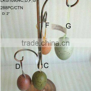 2014 Hot Sale Artificial Polyster 2" Egg Ornament For Christmas And Home Decoration