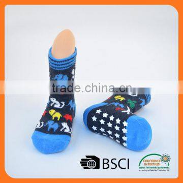 custom cartoon design cotton young girl indoor boys tube socks