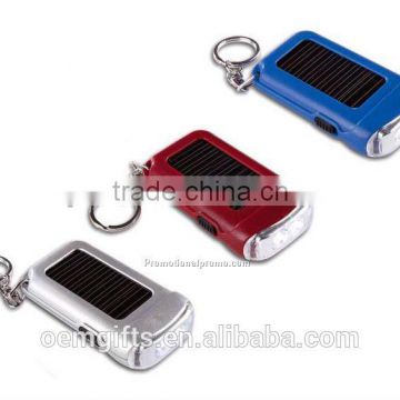 Hot Solar LED Flashlight Keychain