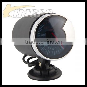 Black Universal 60mm LED auto meter gauge with sensor